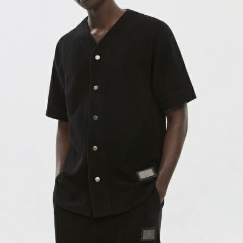 Concepts Cotton Reverse Terry Baseball Jersey Size Large